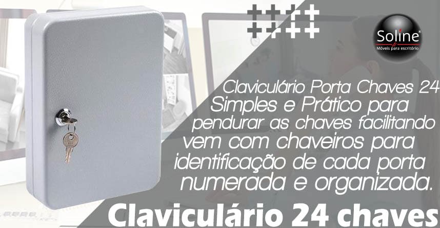 Claviculário de 24 chaves